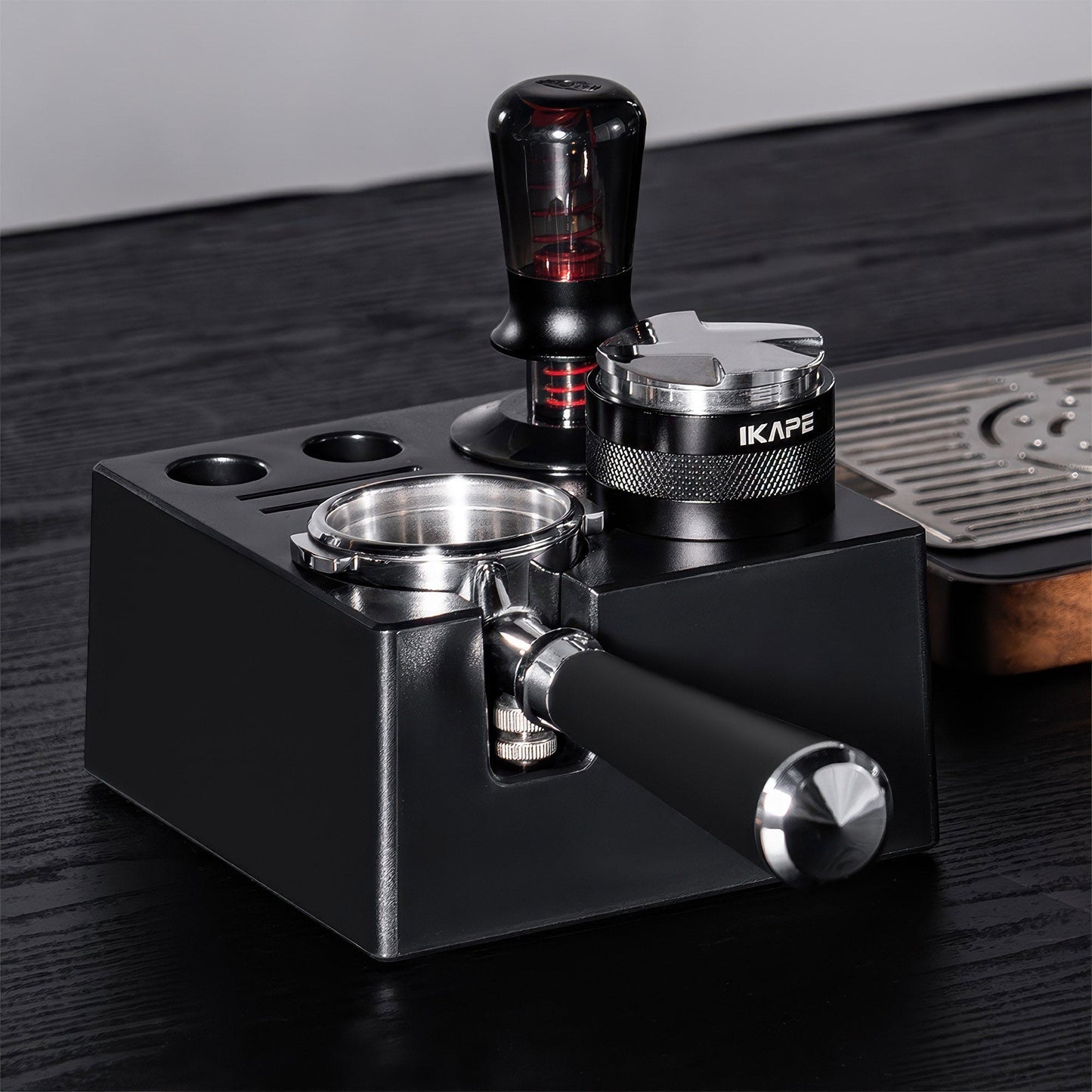 Lastaforest- 2 in 1 Adjustable Coffee Distributor & Tamper