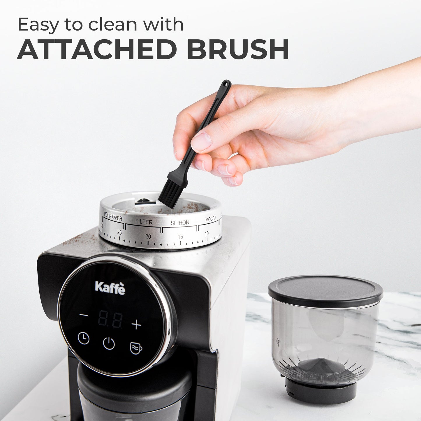 Kaffe KF8091 Burr Coffee Grinder – Adjustable for Espresso to French Press