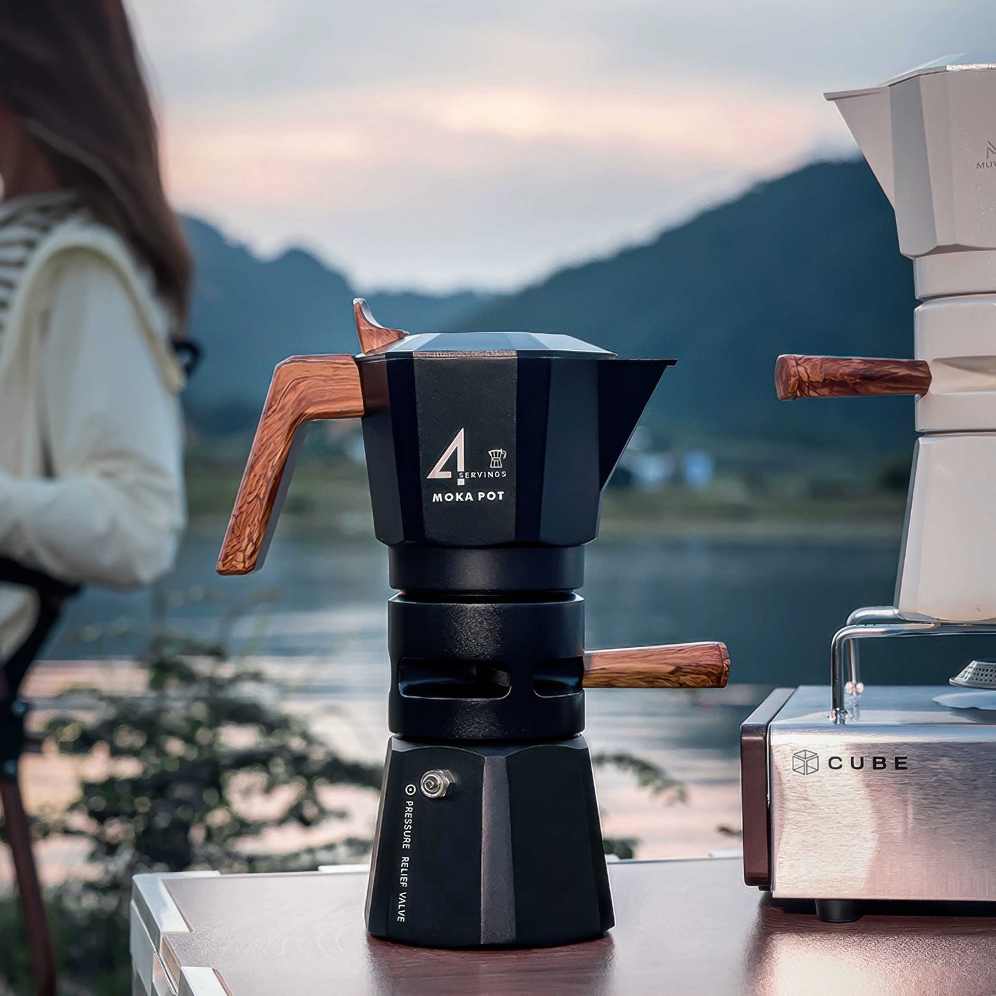 Lastaforest High Pressure Espresso Maker Moka Pot