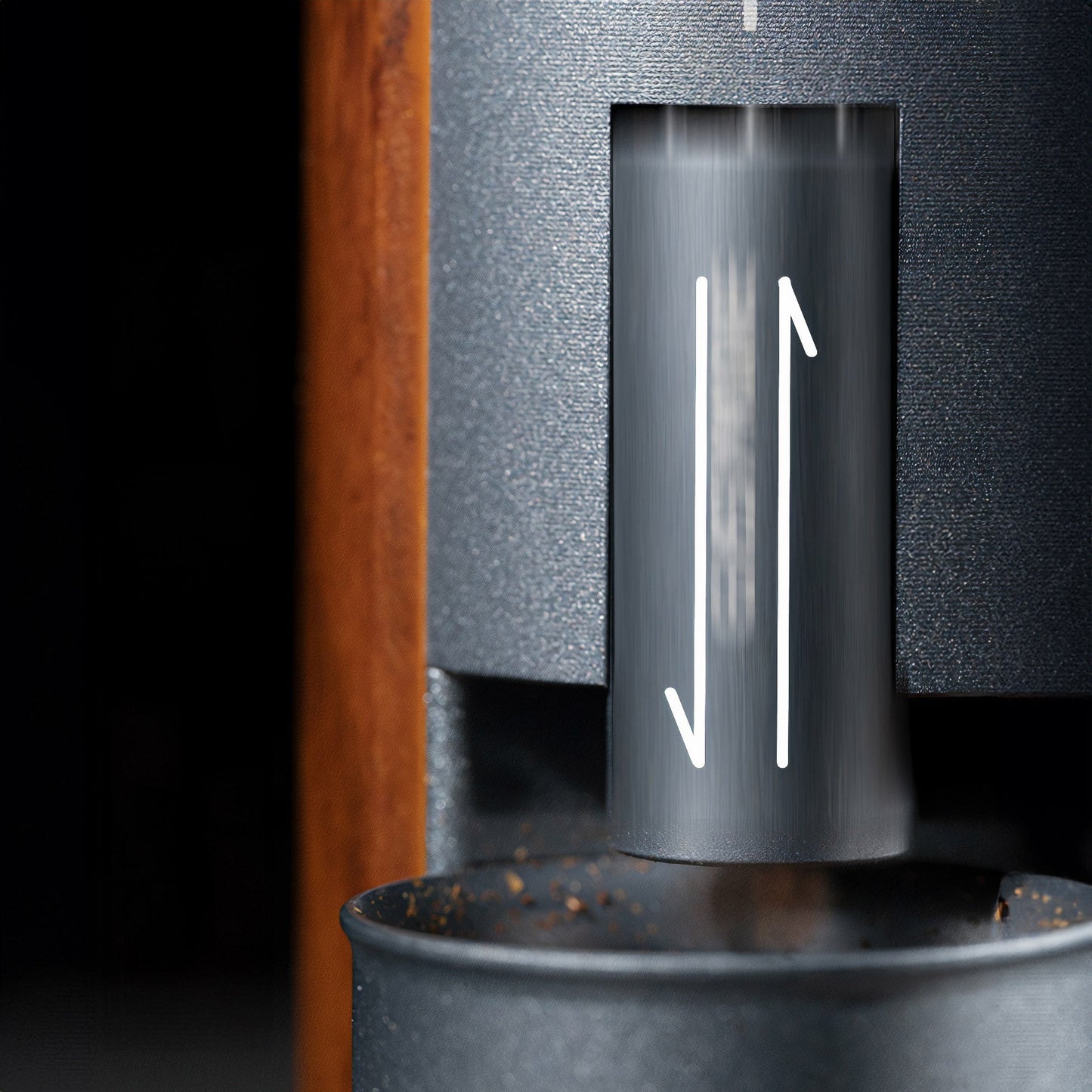 Lastaforest Rechargeable Coffee Grinder | Portable with Wood Cover