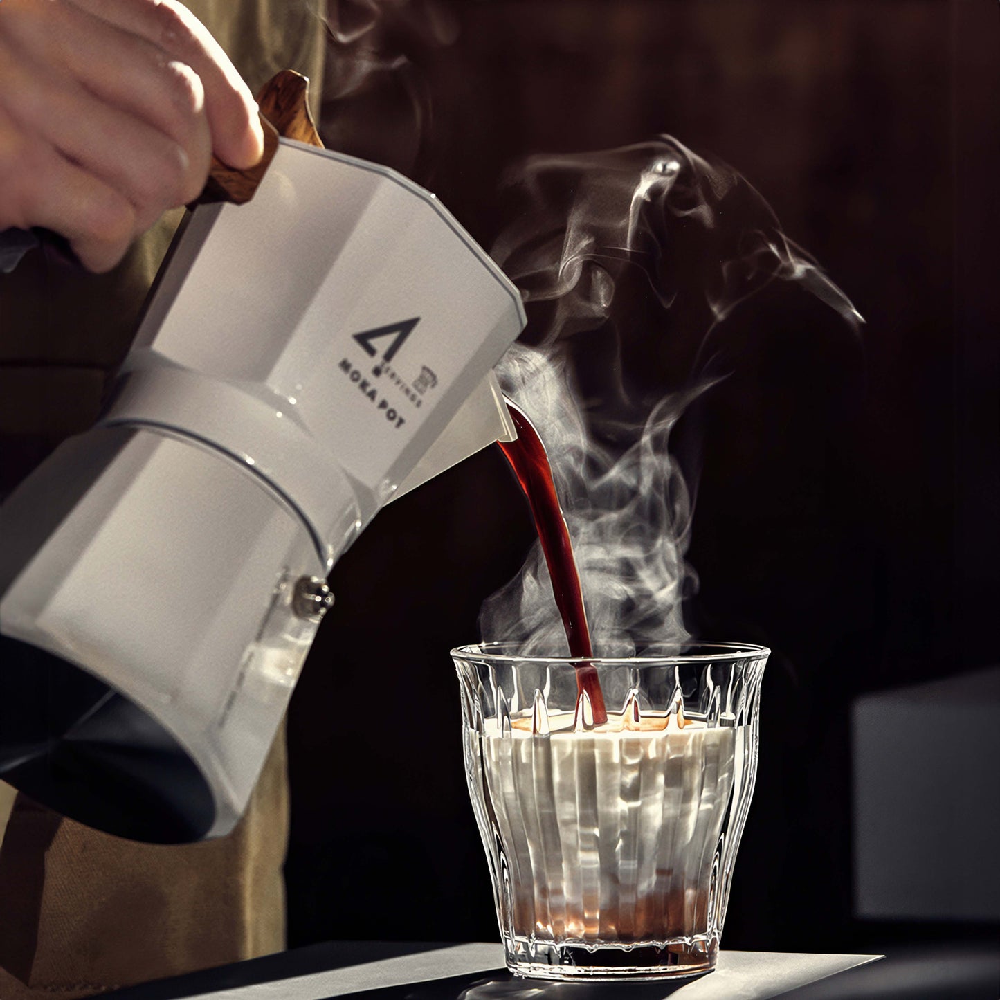 Lastaforest High Pressure Espresso Maker Moka Pot