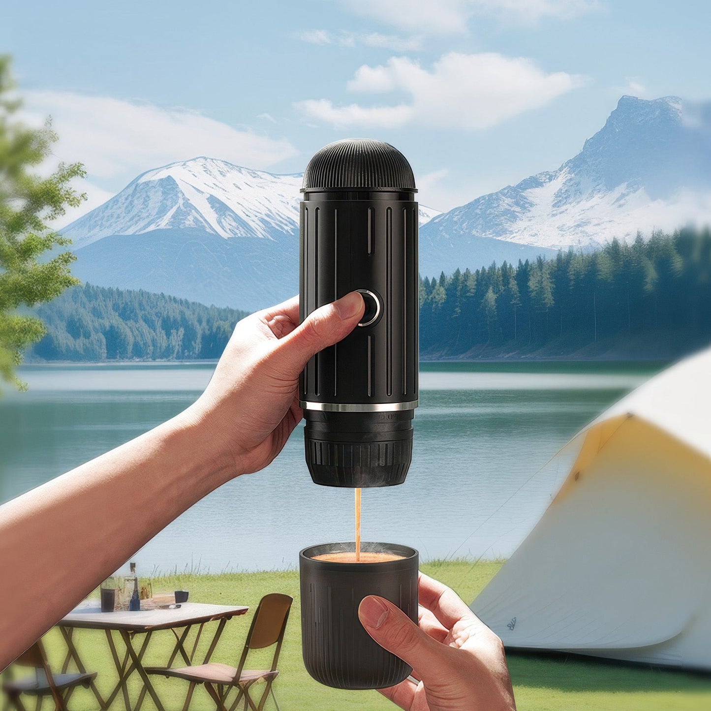 Lastaforest Portable Electric Espresso Coffee Maker