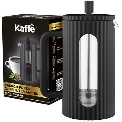 Kaffe Glass French Press Coffee Maker 800ml, Durable & Easy to Use, KF1111