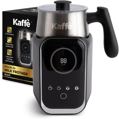 Kaffe Pour-In Premium Milk Frother KF6075 – Digital Screen Hot & Cold Foam Maker