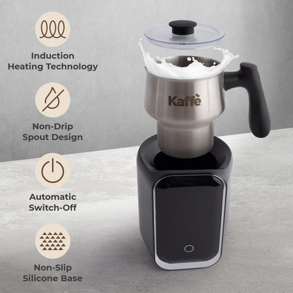 Kaffe Pour-In Premium Milk Frother KF6075 – Digital Screen Hot & Cold Foam Maker