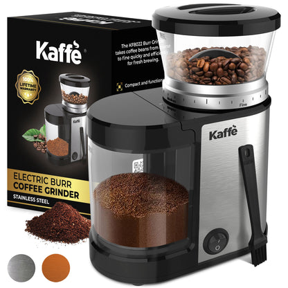 Kaffe KF8022 Coffee Grinder | Uniform Burr Grinding, Compact Design