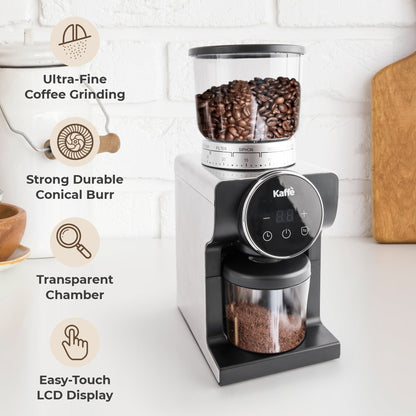 Kaffe KF8091 Burr Coffee Grinder – Adjustable for Espresso to French Press
