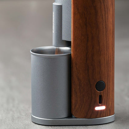Lastaforest Rechargeable Coffee Grinder | Portable with Wood Cover