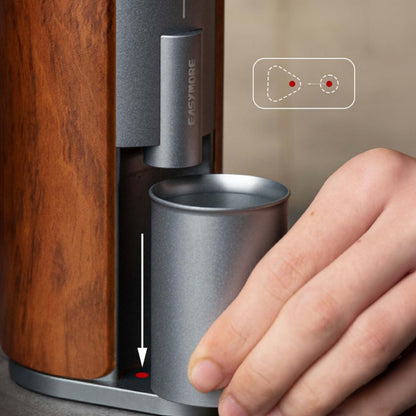 Lastaforest Rechargeable Coffee Grinder | Portable with Wood Cover