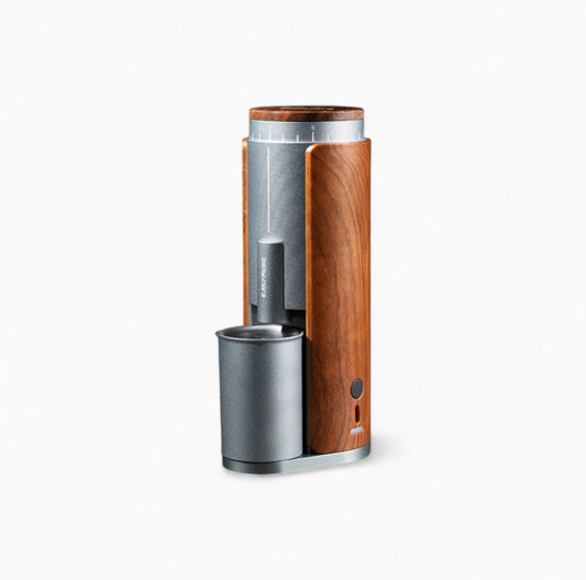 Lastaforest Rechargeable Coffee Grinder | Portable with Wood Cover