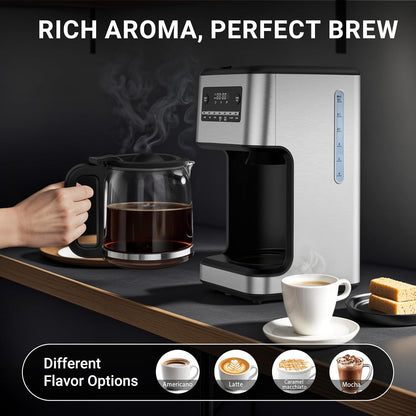 Kismile 14-Cup Programmable Coffee Maker, Large Capacity & Auto-Brew